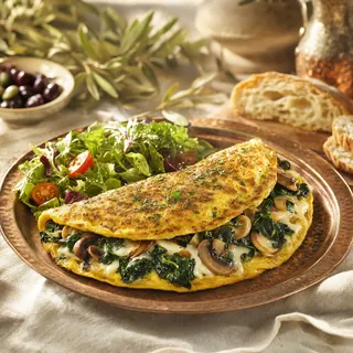 Spinach & Mushroom Omelette