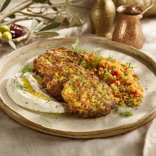Zucchini Pancakes Dinner